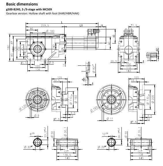 Спецификация оси X — g500-B240 MCS 09H41